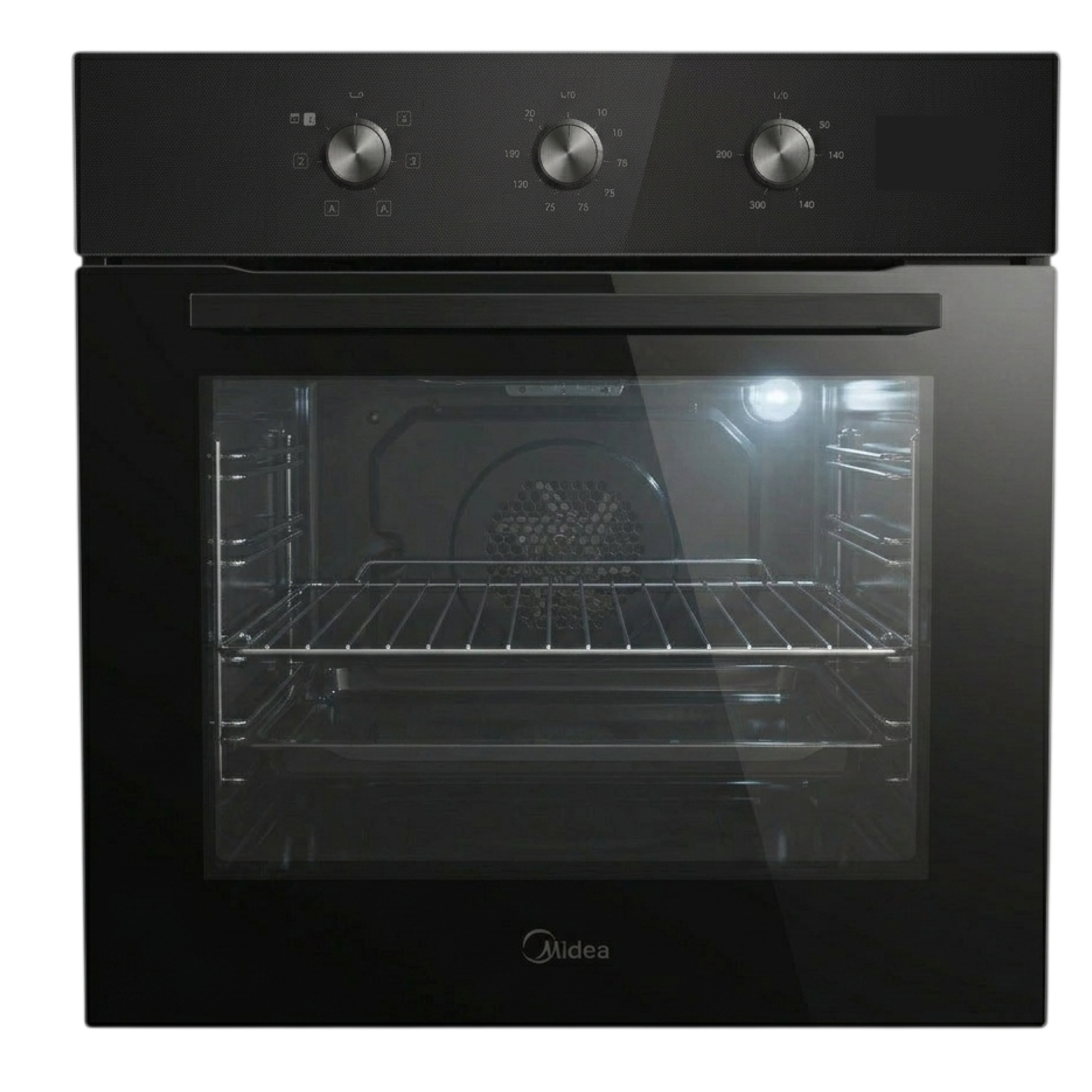 Встраиваемый духовой шкаф Midea MO17100GB с механическим таймером, 60 л