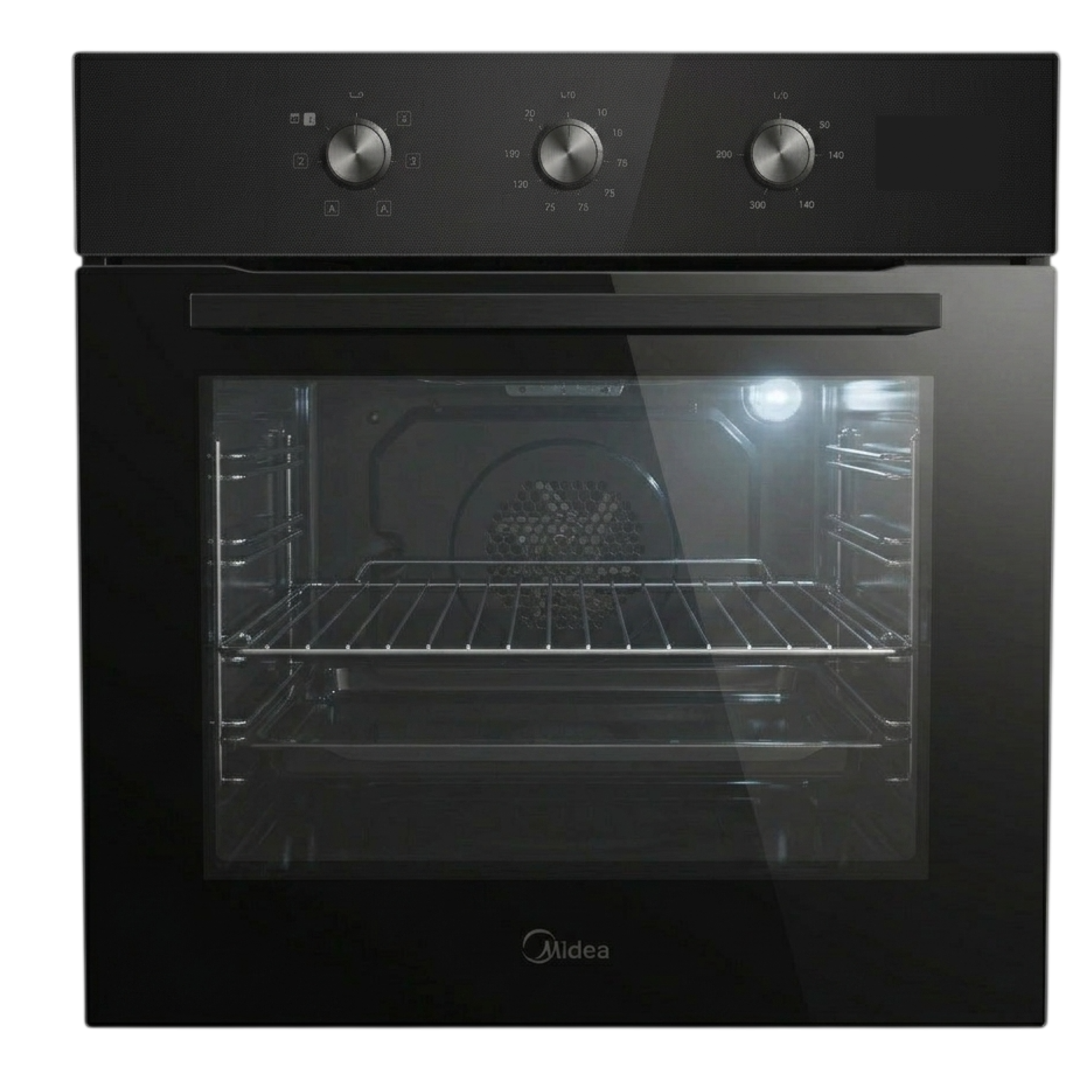 Встраиваемый духовой шкаф Midea MO17100GB с механическим таймером, 60 л